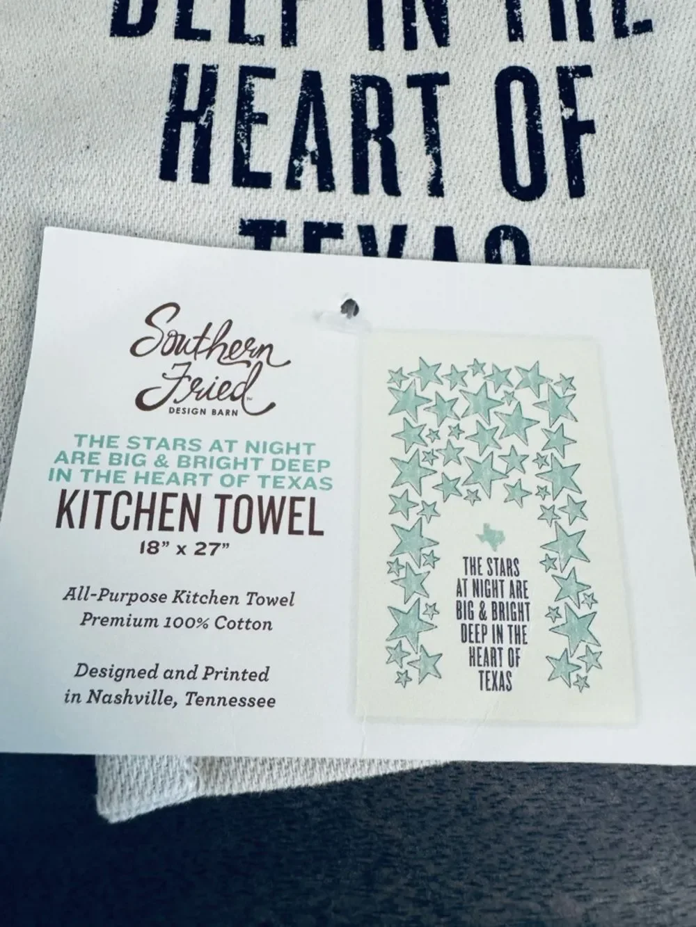 Texas Stars Southern Fried Kitchen Dish Towel